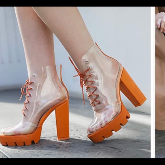 Olchee Fashion Boots See Thru  boots size 11 - Picture 3 of 14